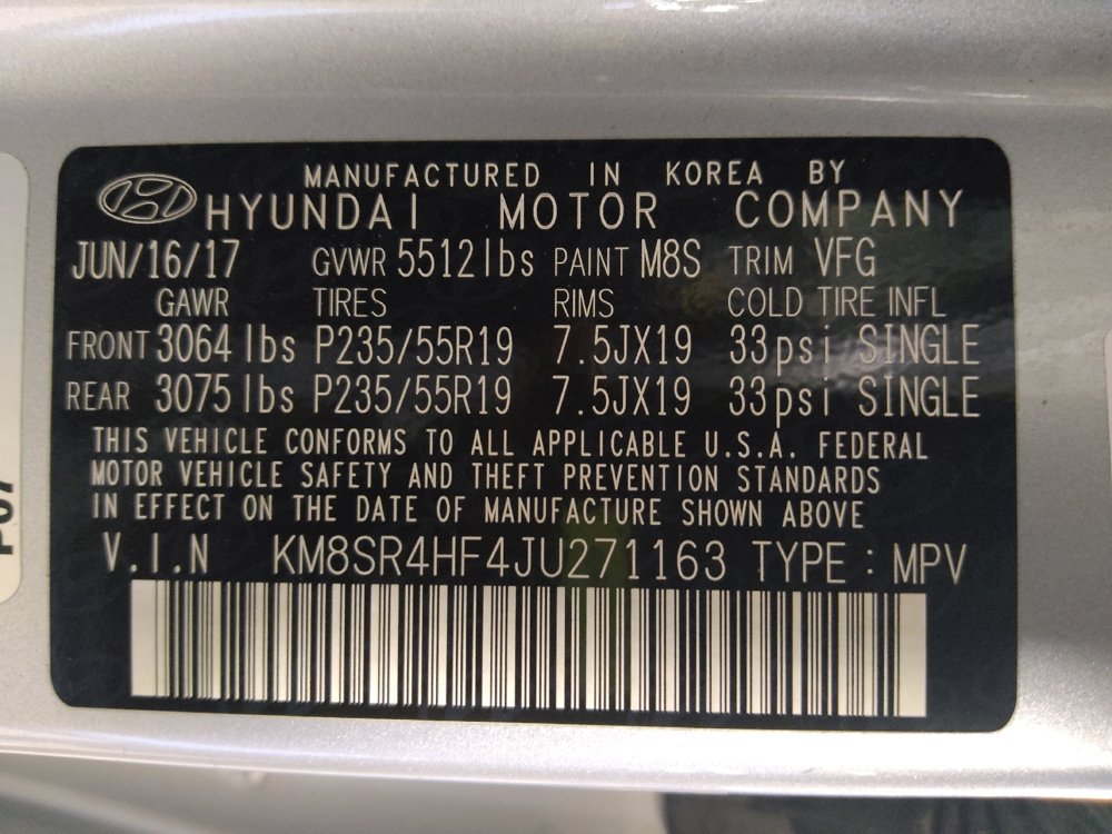 Used 2018 Hyundai Santa Fe Limited w/ Cargo Package FWD image 33