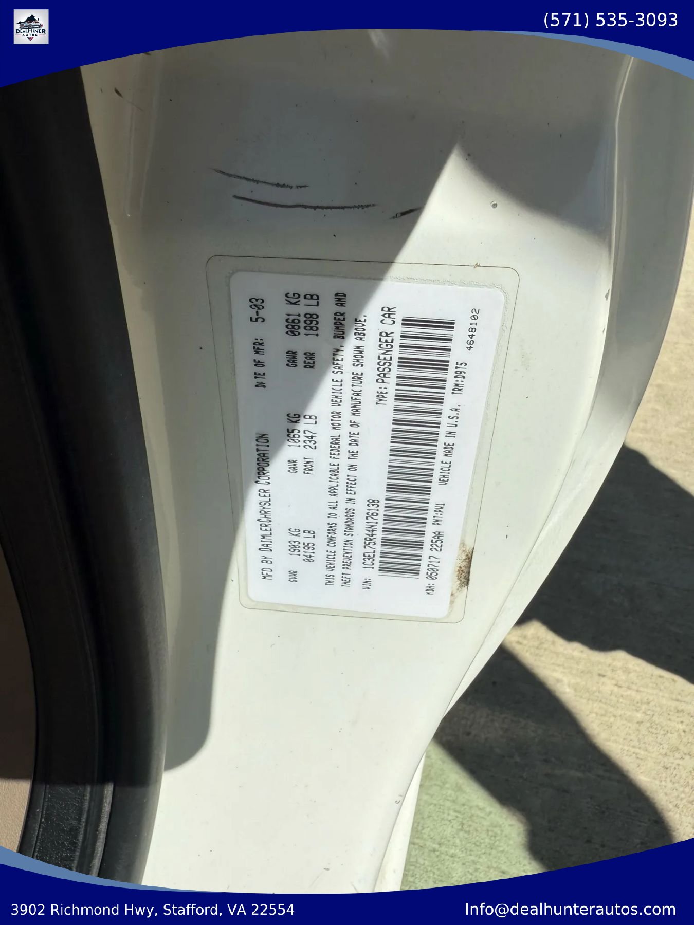 Used 2004 Chrysler Sebring GTC FWD image 32