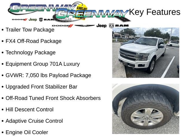Used 2019 Ford F150 Platinum w/ Equipment Group 701A Luxury AWD/4WD image 2
