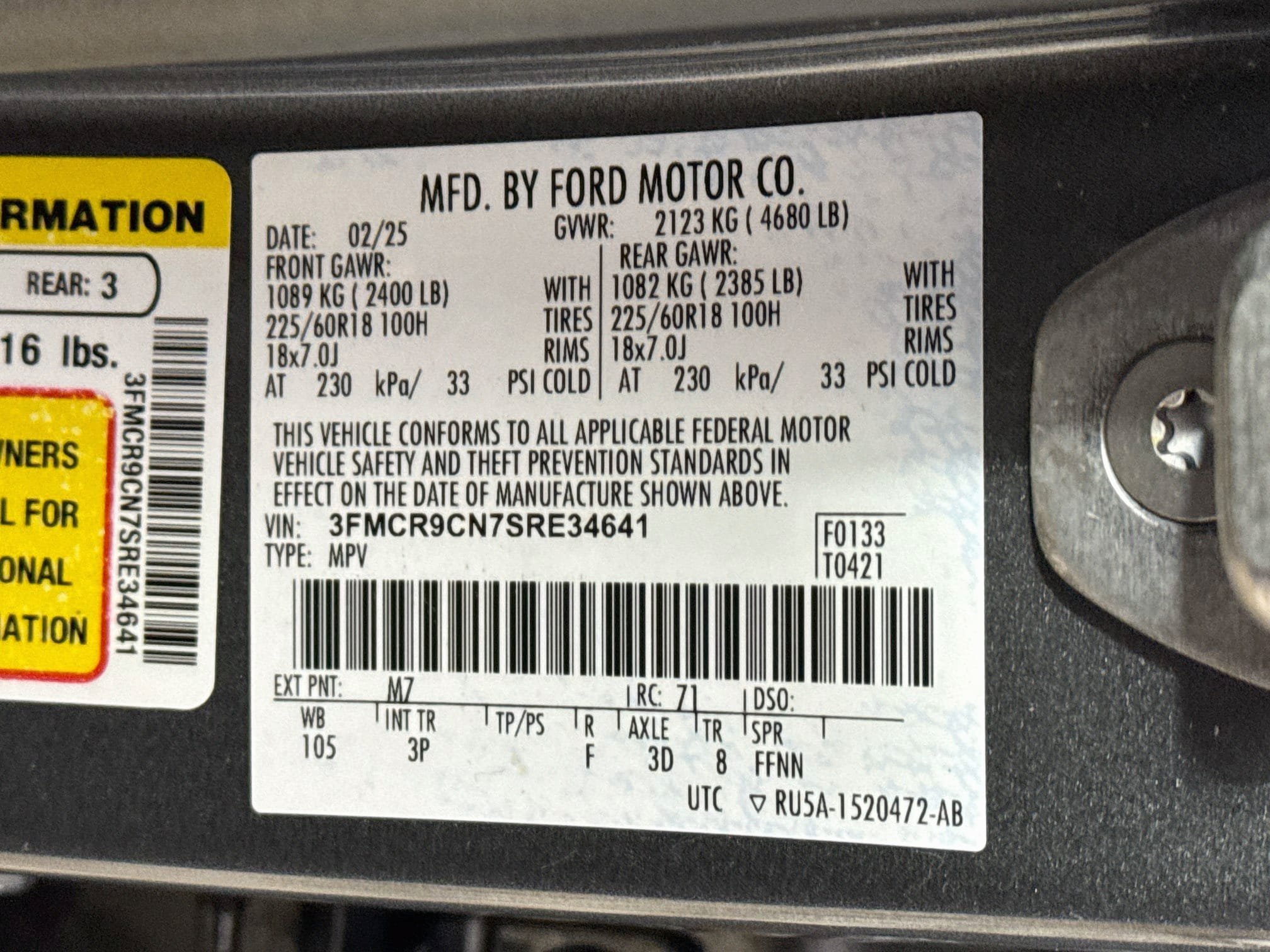 Used 2025 Ford Bronco Sport Outer Banks w/ Outer Banks Tech Package+ AWD/4WD image 28