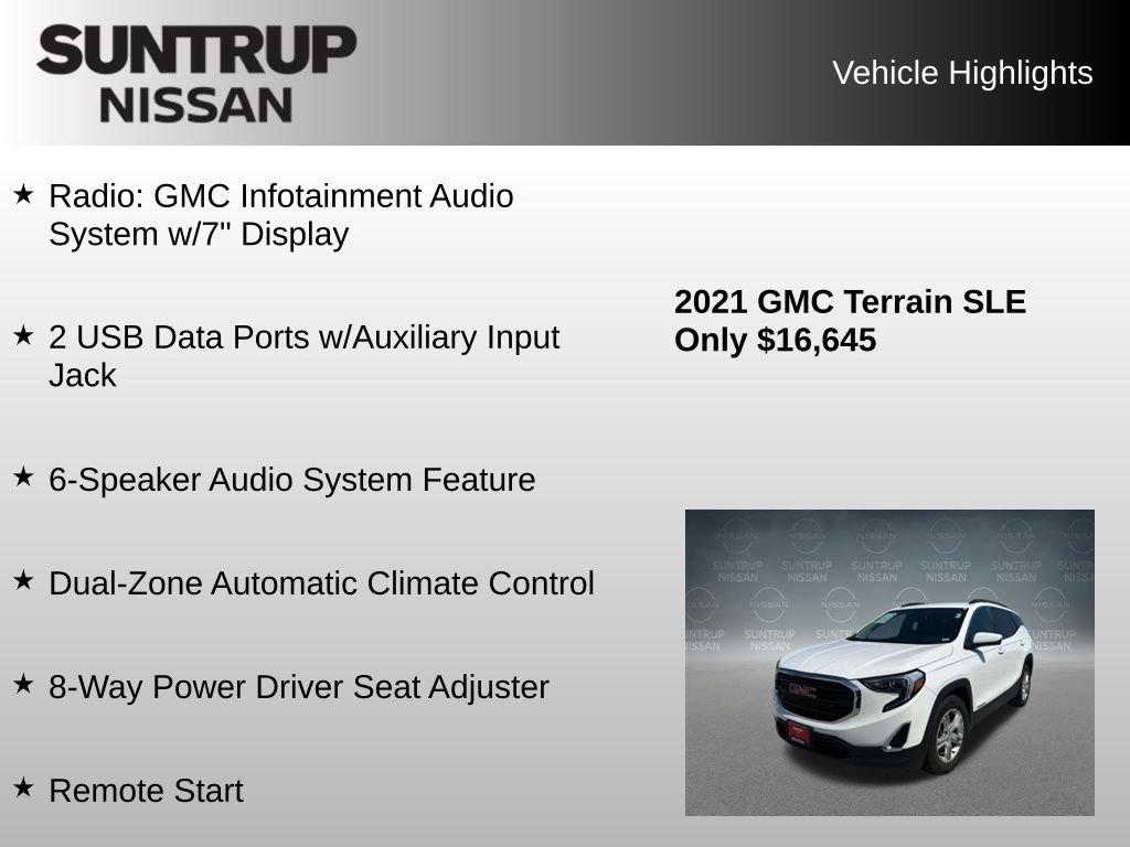 Used 2021 GMC Terrain SLE w/ Driver Convenience Package FWD image 16