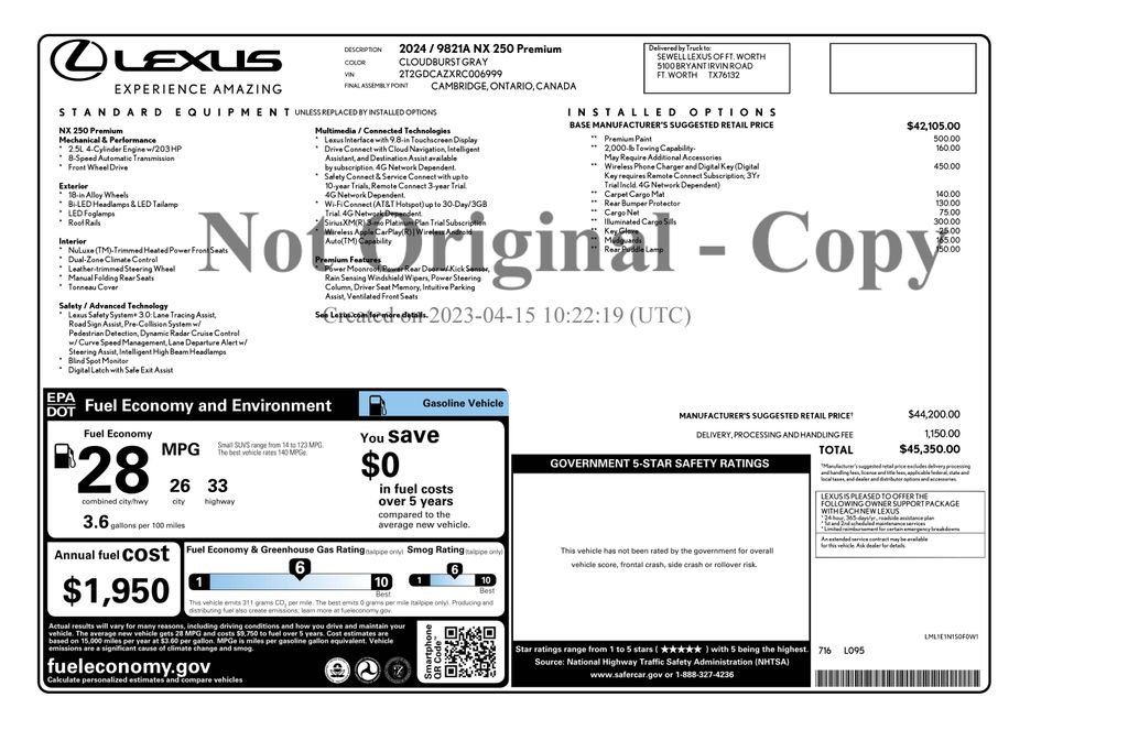 Used 2024 Lexus NX 250 FWD image 4