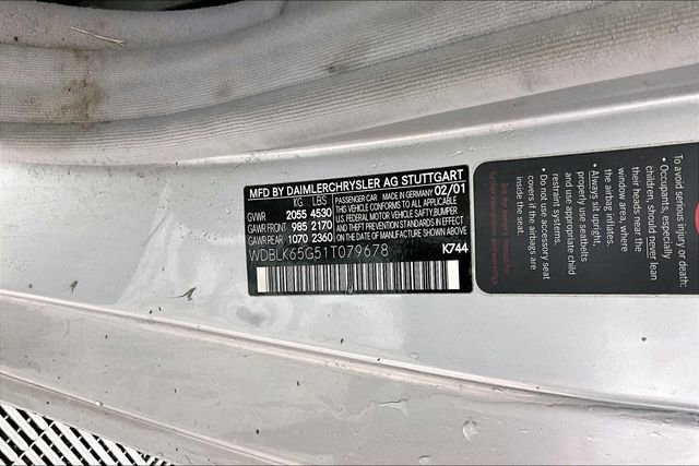 Used 2001 Mercedes-Benz CLK 320 Cabriolet image 4