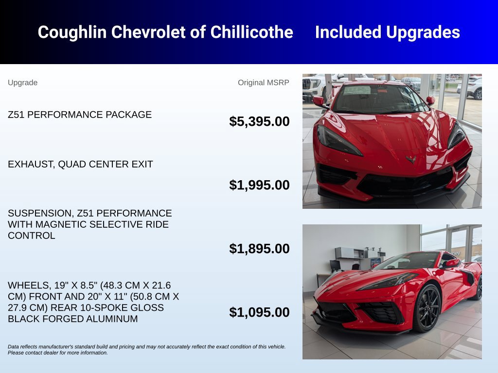 New 2027 Chevrolet Corvette Stingray Coupe w/ Z51 Performance Package RWD image 3