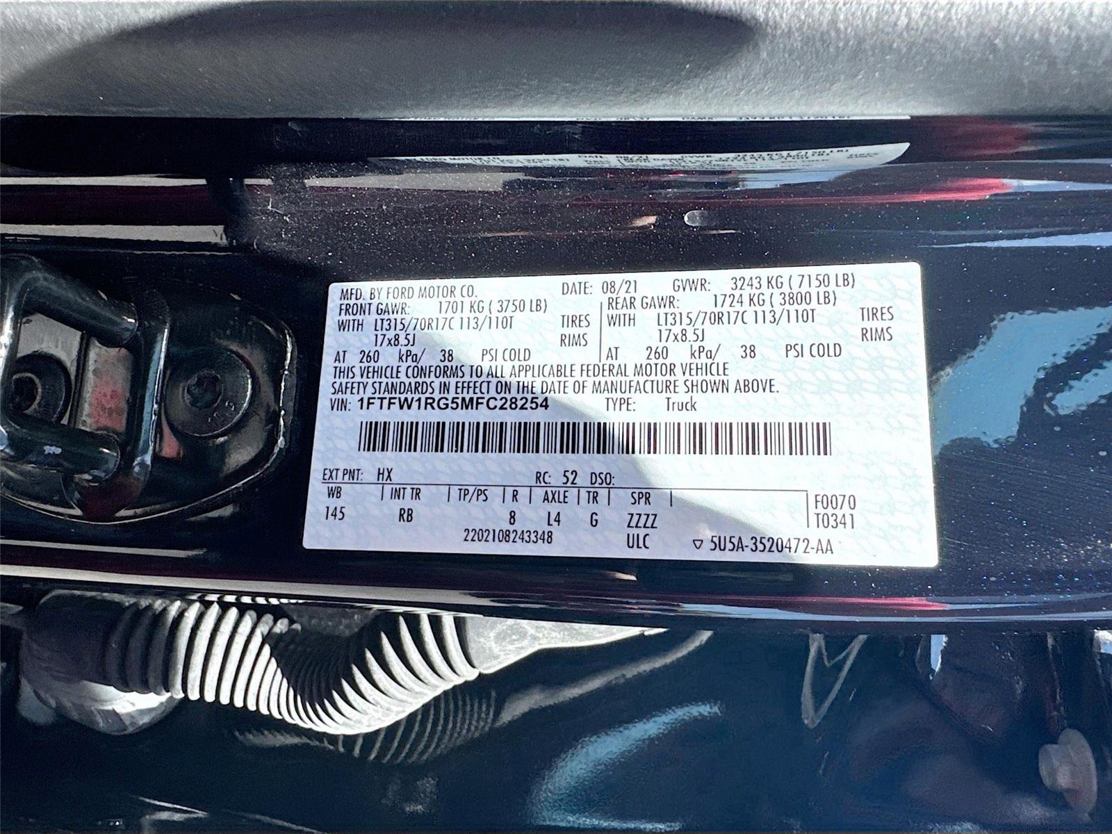 Used 2021 Ford F150 Raptor w/ Equipment Group 801A High AWD/4WD image 35