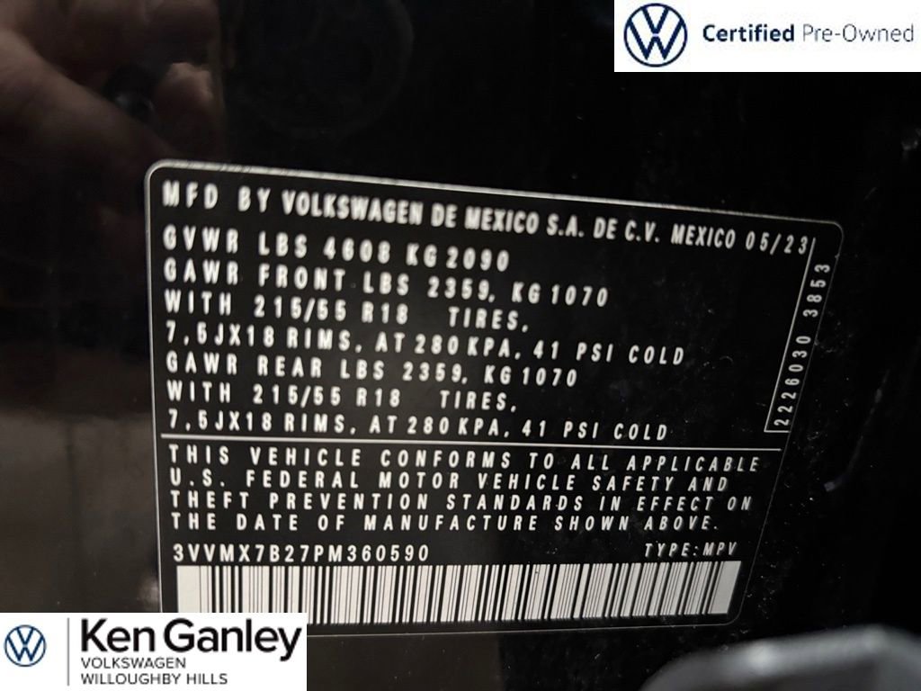 Certified 2023 Volkswagen Taos S w/ IQ Drive S Package AWD/4WD image 27