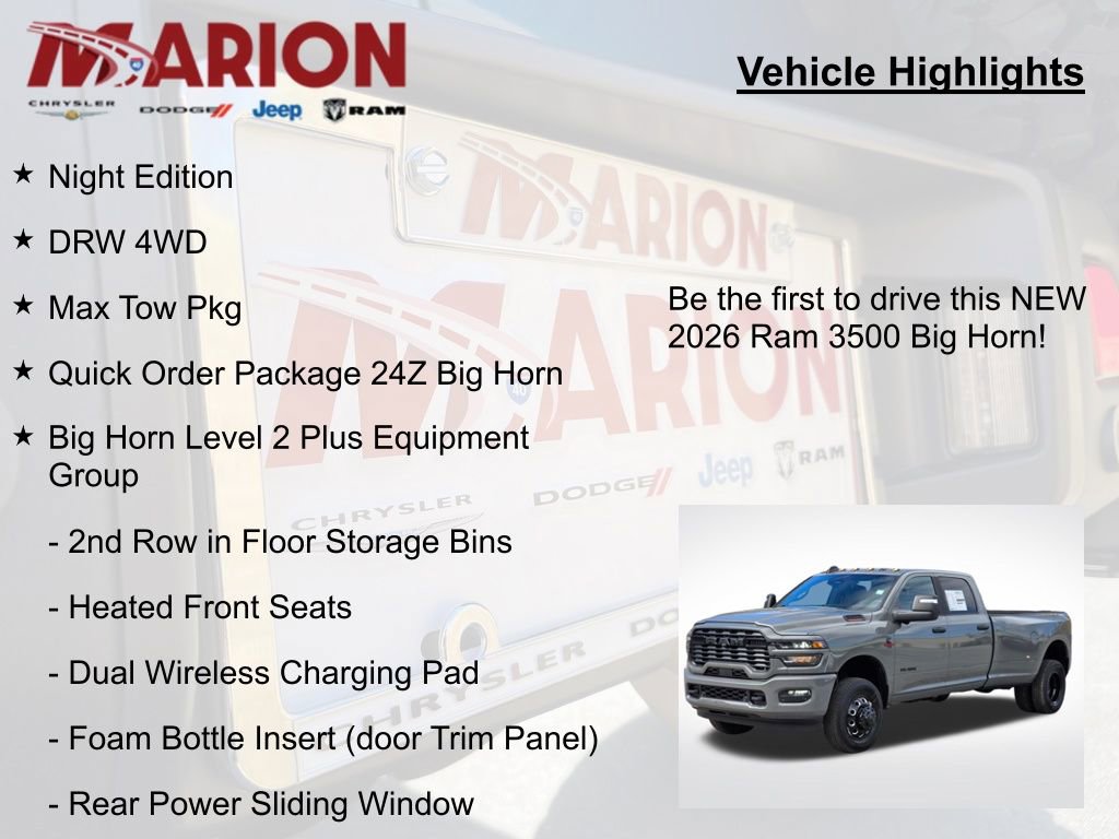 New 2026 RAM 3500 Big Horn image 5