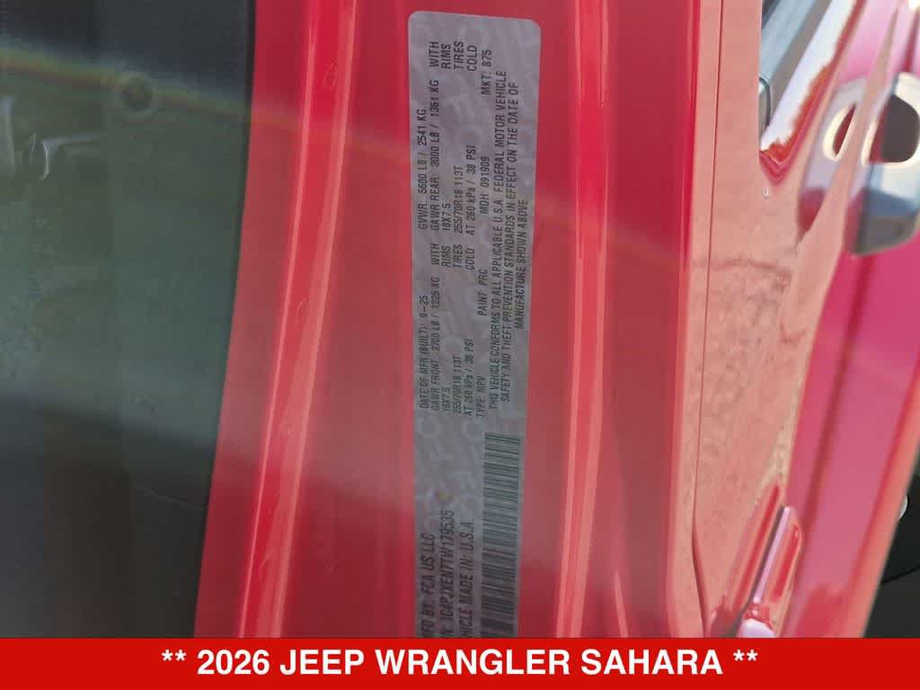Used 2026 Jeep Wrangler Unlimited Sahara AWD/4WD image 33