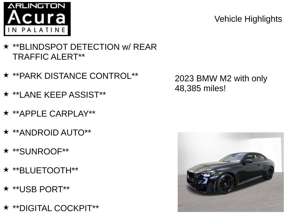 Used 2023 BMW M2 RWD image 7