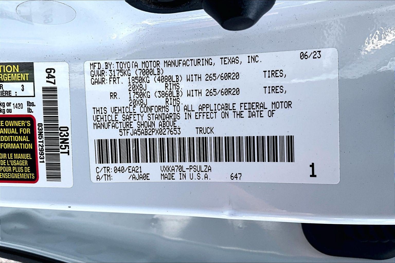 Used 2023 Toyota Tundra Limited RWD image 29