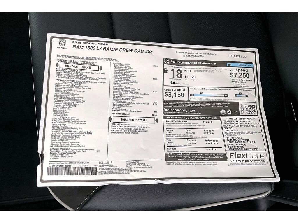 New 2026 RAM 1500 Laramie w/ Advanced Safety Group II image 14