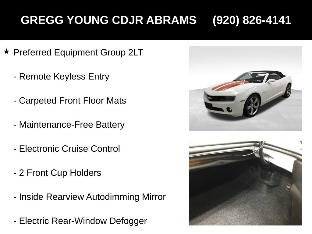 Used 2011 Chevrolet Camaro LT w/ RS Package RWD image 7