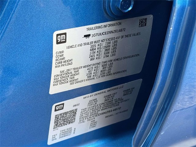 Used 2022 GMC Sierra 1500 Elevation w/ LPO, Elevation Black Package image 30