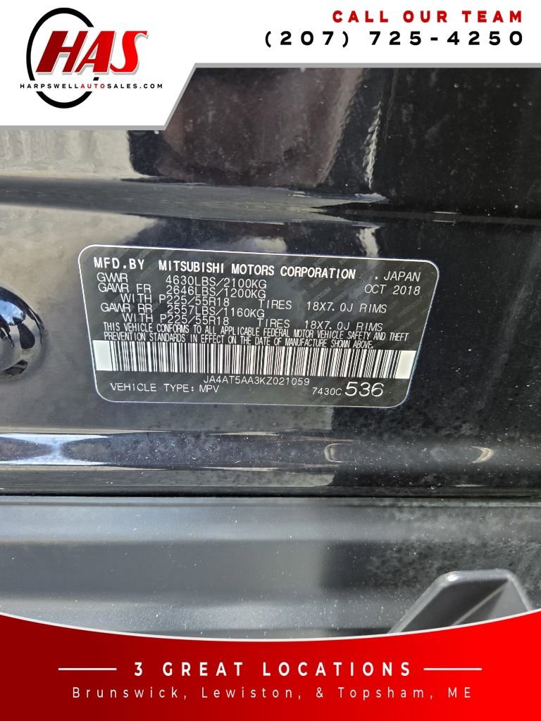 Used 2019 Mitsubishi Eclipse Cross SEL AWD/4WD image 17
