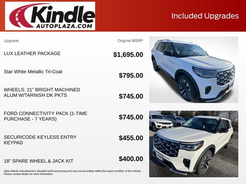 New 2026 Ford Explorer Platinum w/ LUX Leather Package image 5