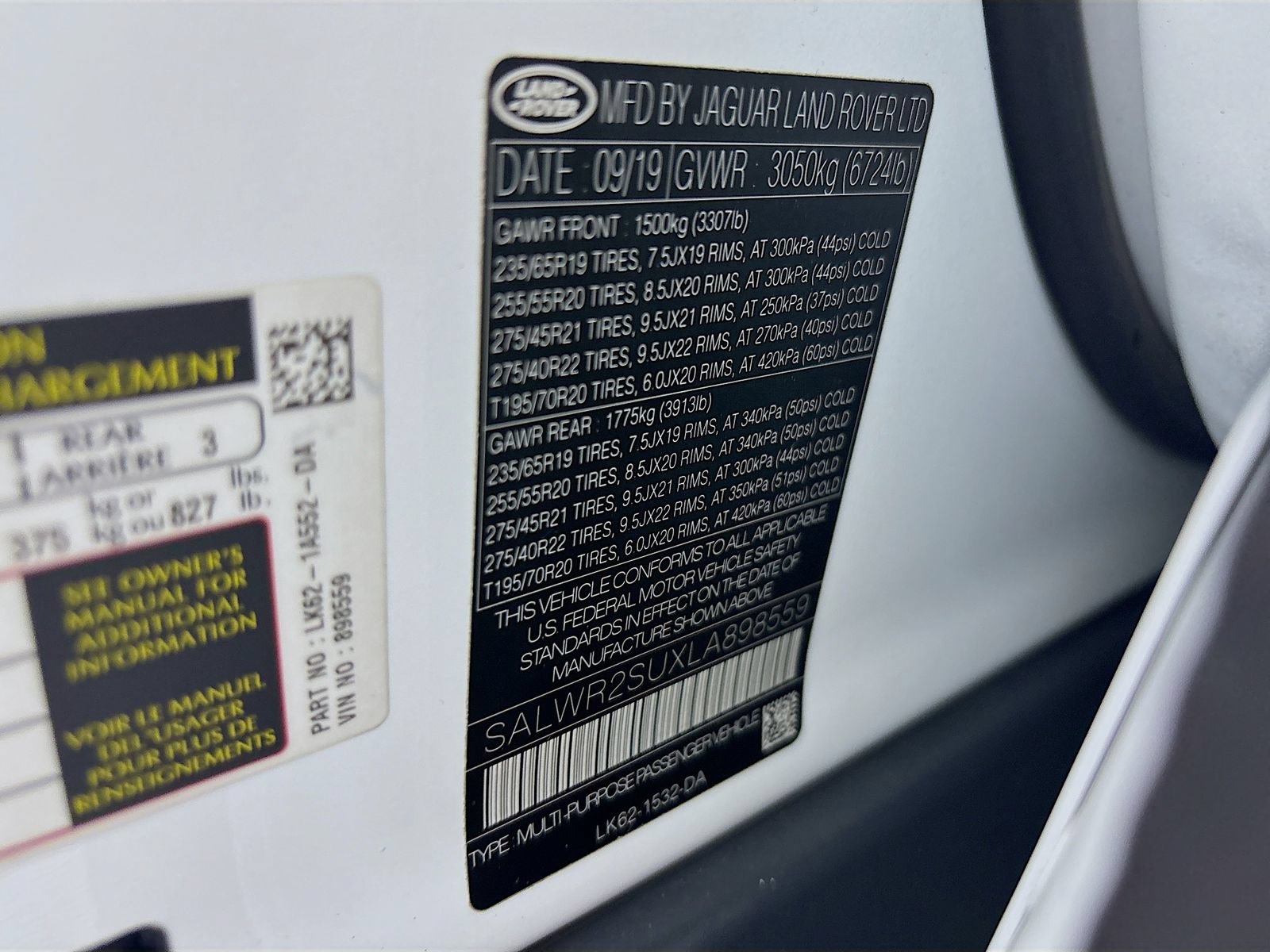 Used 2020 Land Rover Range Rover Sport HSE AWD/4WD image 33