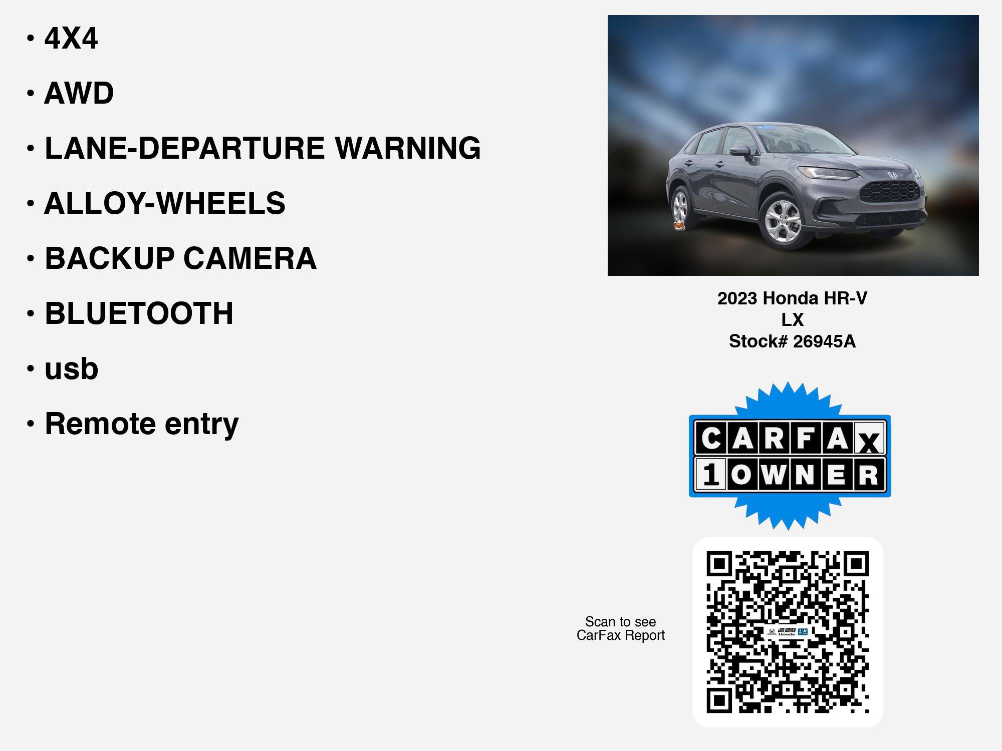 Used 2023 Honda HR-V LX image 7