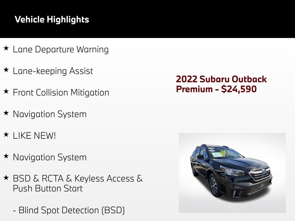 Used 2022 Subaru Outback Premium AWD/4WD image 55
