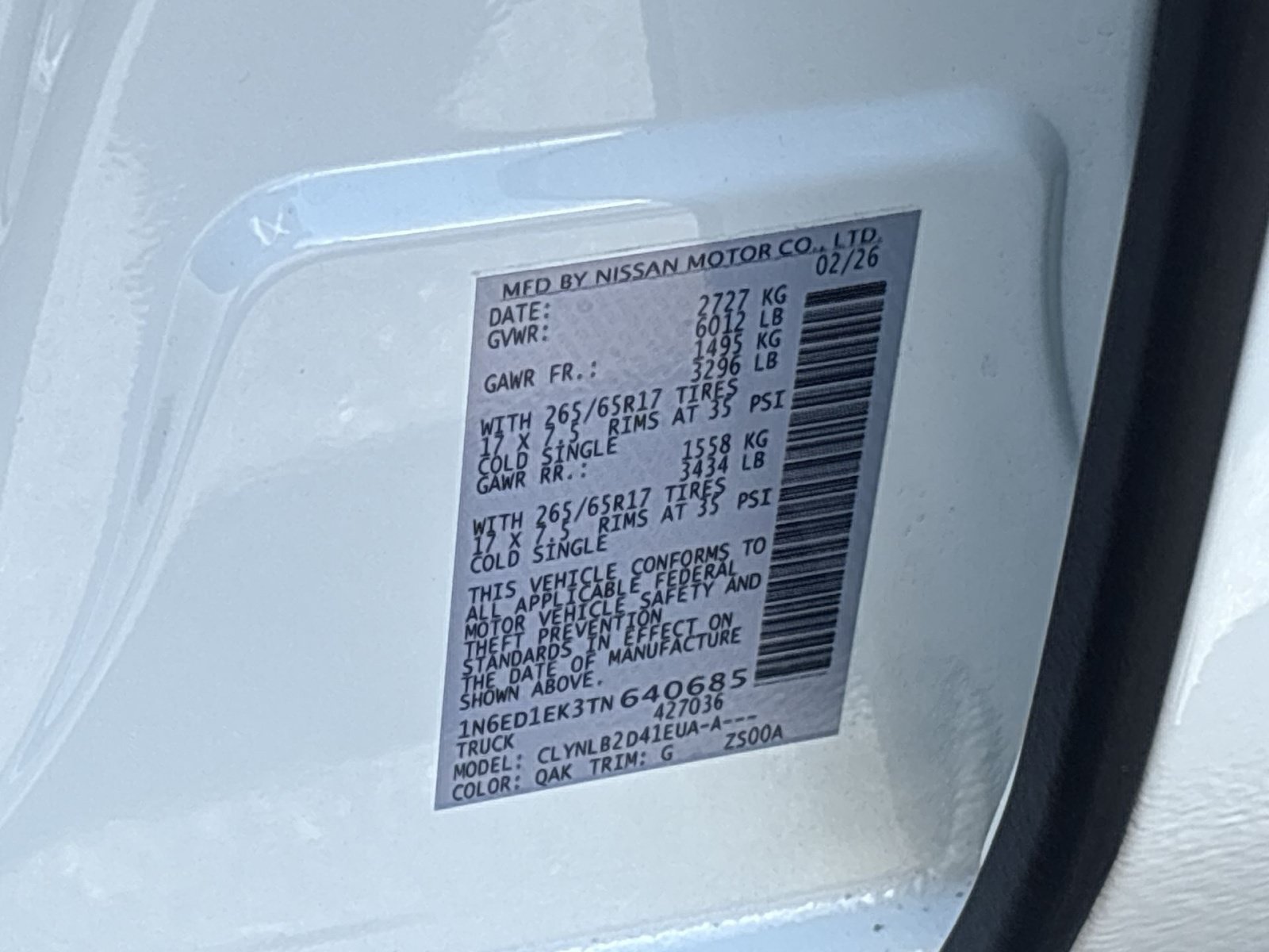 Used 2026 Nissan Frontier SV AWD/4WD image 28