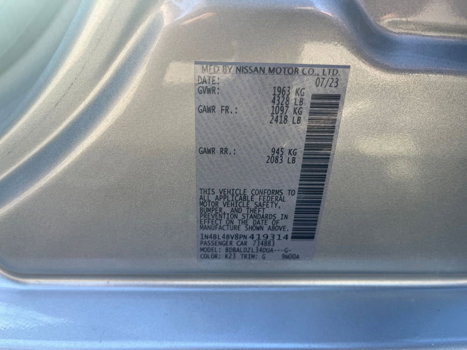 Used 2023 Nissan Altima 2.5 S FWD image 23