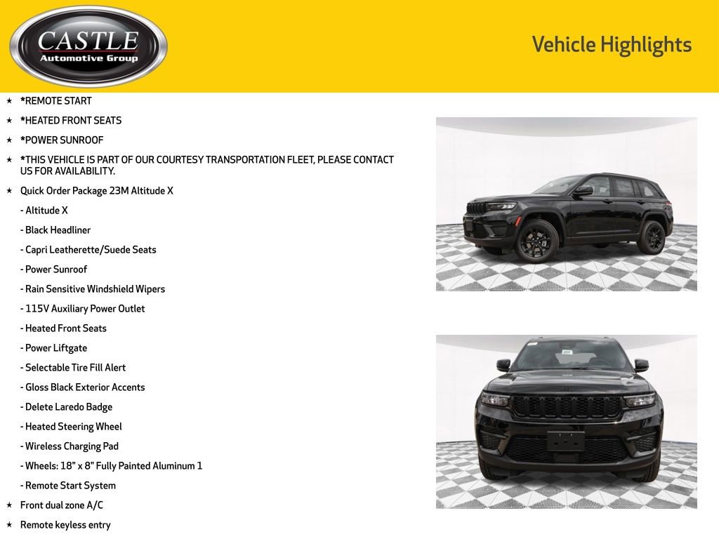 New 2025 Jeep Grand Cherokee Altitude image 3