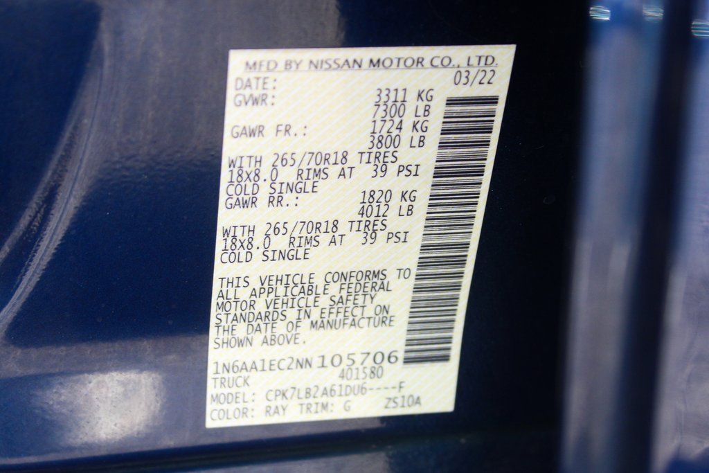 Used 2022 Nissan Titan SV image 48