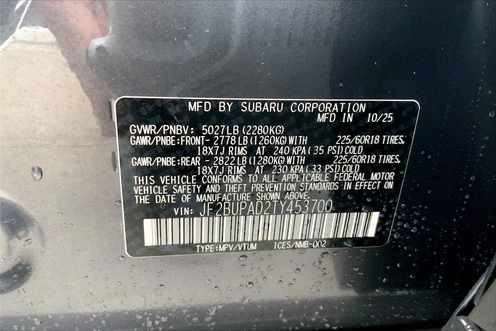Certified 2026 Subaru Outback Premium AWD/4WD image 32