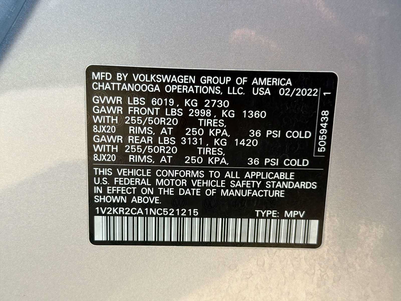 Used 2022 Volkswagen Atlas SE w/ Panoramic Sunroof Package AWD/4WD image 30