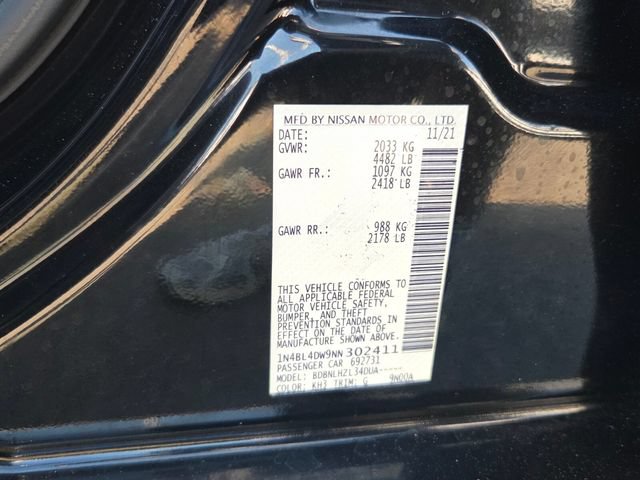 Used 2022 Nissan Altima 2.5 SV AWD/4WD image 6