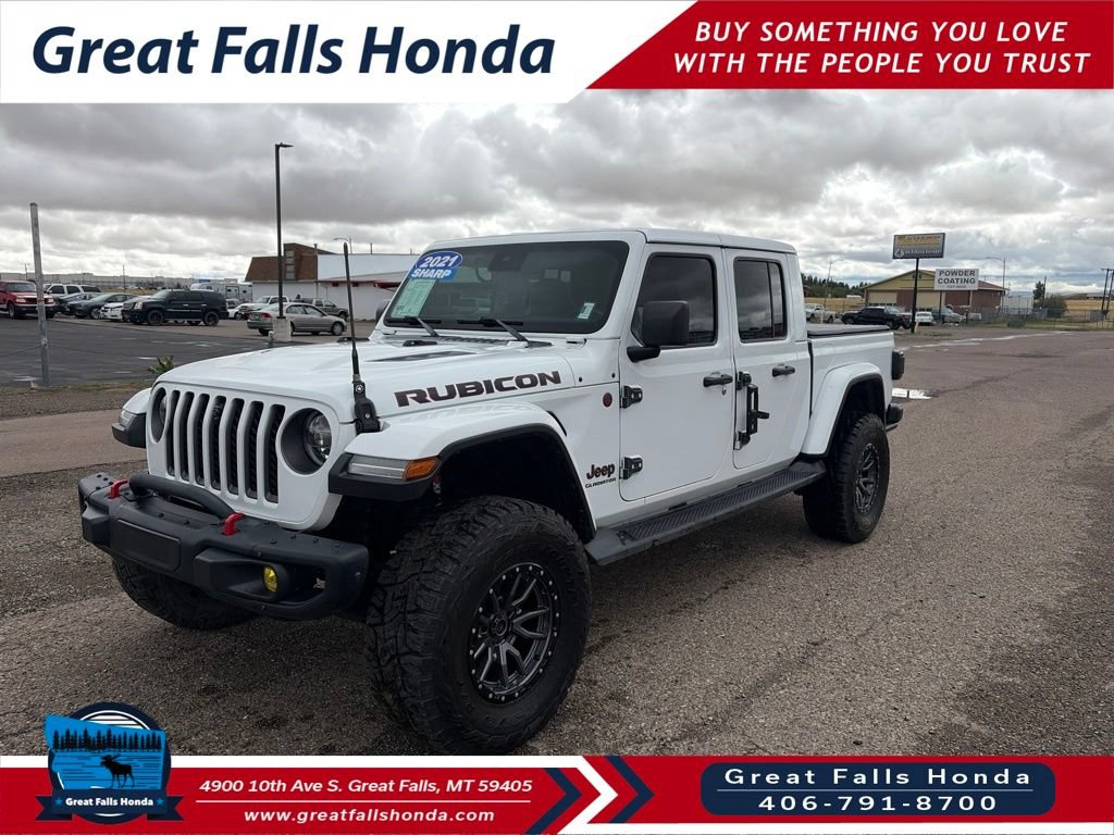 Used 2021 Jeep Gladiator Rubicon w/ Uconnect 4C Nav & Sound Group AWD/4WD image 3