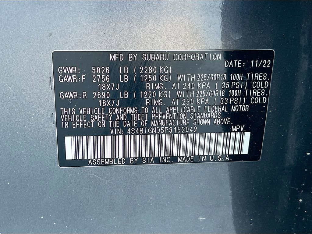 Used 2023 Subaru Outback Limited XT image 35