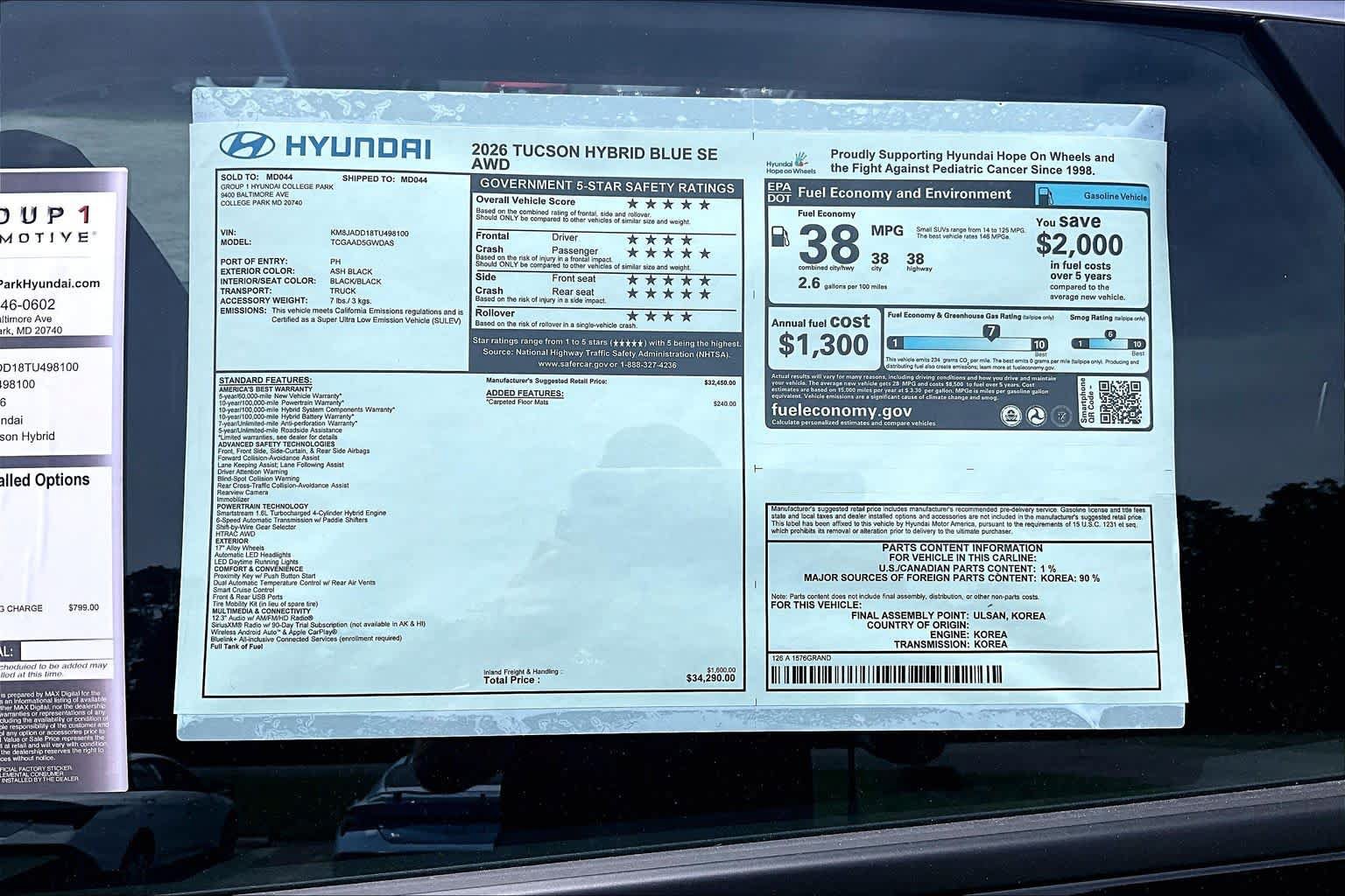 New 2026 Hyundai Tucson Blue SE AWD/4WD image 19