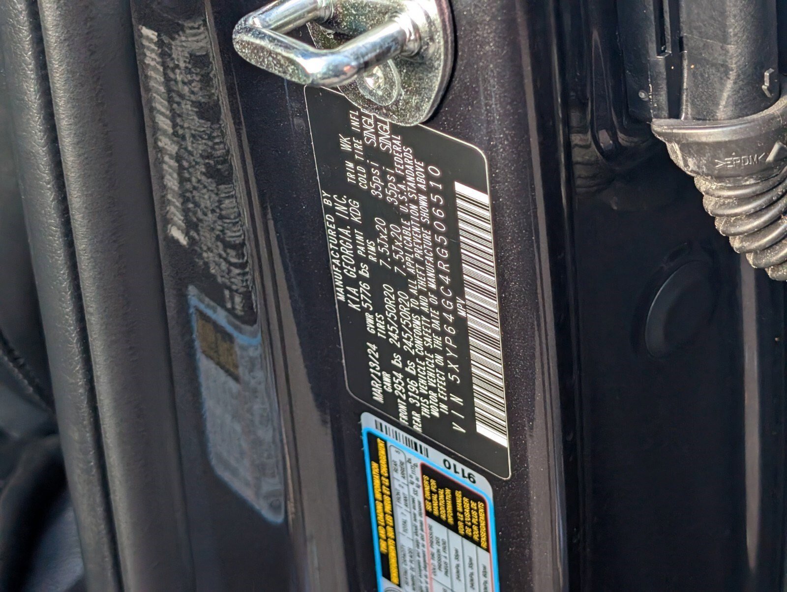 Certified 2024 Kia Telluride S w/ S Sunroof Package image 33