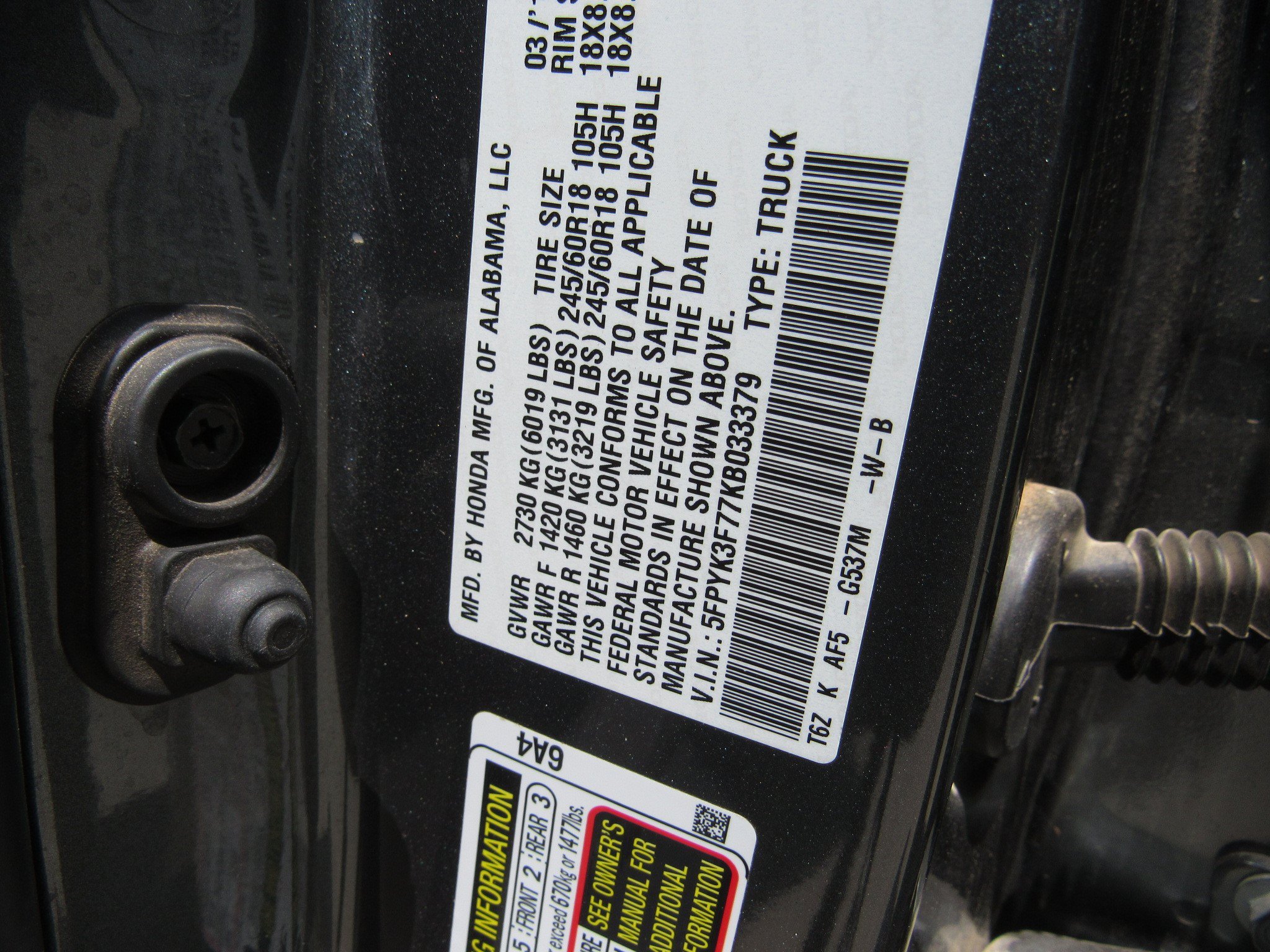 Used 2019 Honda Ridgeline RTL-E image 6