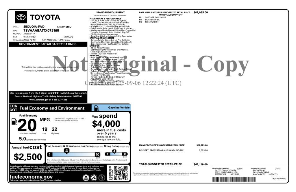 Used 2026 Toyota Sequoia SR5 image 4