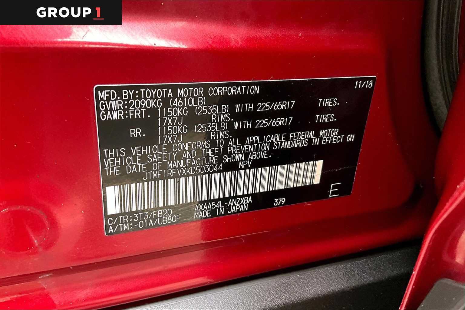 Certified 2019 Toyota RAV4 LE w/ All Weather Liner Package AWD/4WD image 37