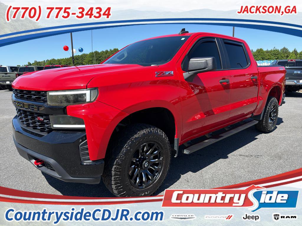 Used 2021 Chevrolet Silverado 1500 Custom Trail Boss w/ LPO, Dark Essentials Package AWD/4WD image 1