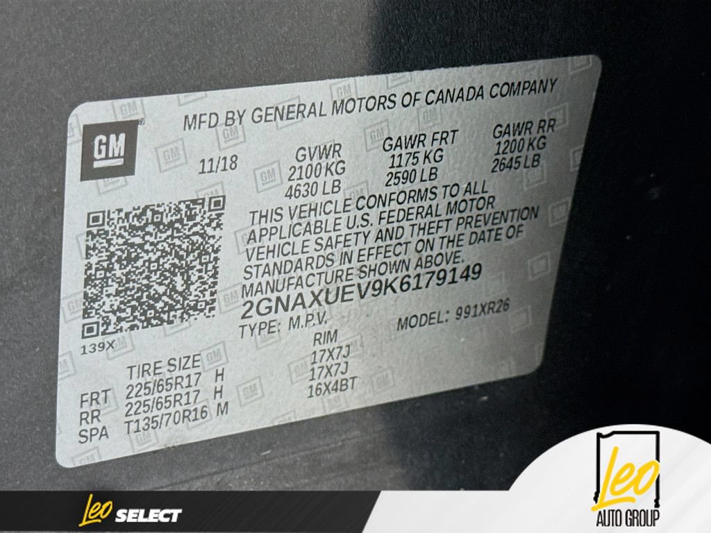 Used 2019 Chevrolet Equinox LT AWD/4WD image 34