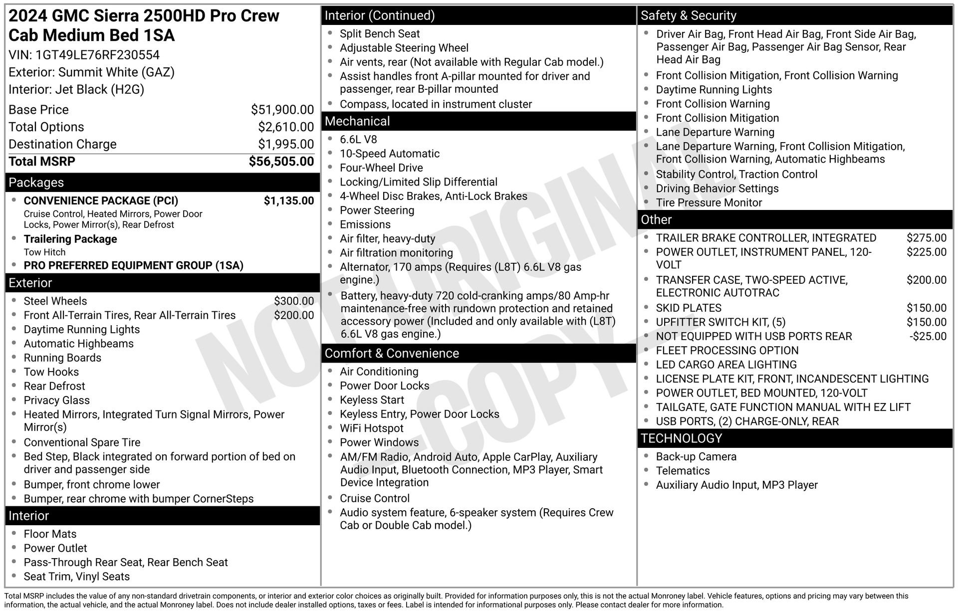 Certified 2024 GMC Sierra 2500 Pro w/ Convenience Package AWD/4WD image 4