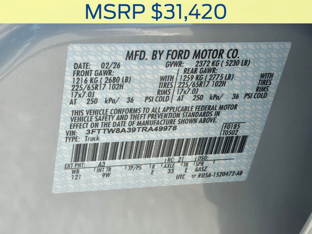 New 2026 Ford Maverick XL image 33