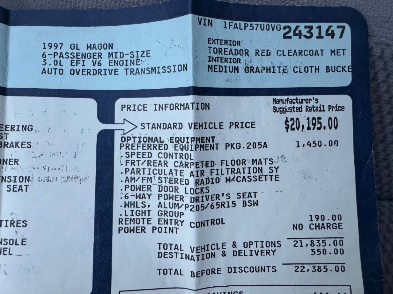 Used 1997 Ford Taurus GL image 6