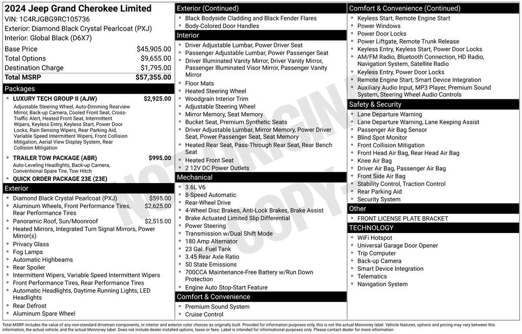 Used 2024 Jeep Grand Cherokee Limited w/ Luxury Tech Group II image 6