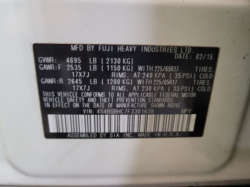 Used 2015 Subaru Outback 2.5i Premium image 33