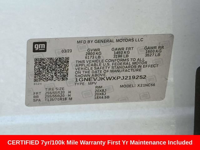 Used 2023 Chevrolet Traverse RS AWD/4WD image 31