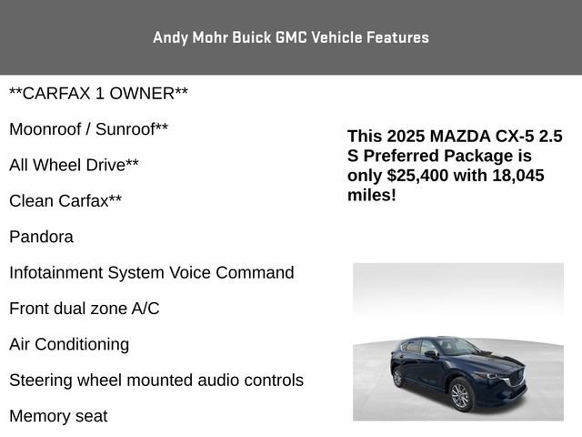 Used 2025 MAZDA CX-5 AWD 2.5 S w/ Preferred Package image 4