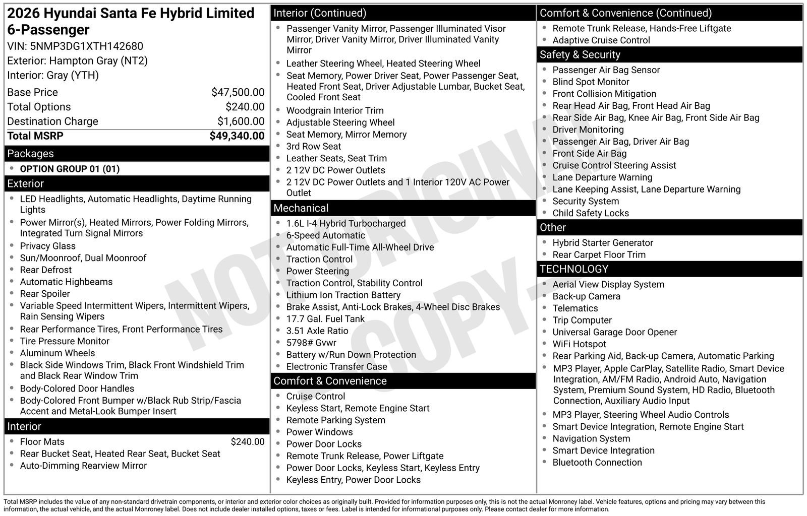 New 2026 Hyundai Santa Fe Limited AWD/4WD image 20