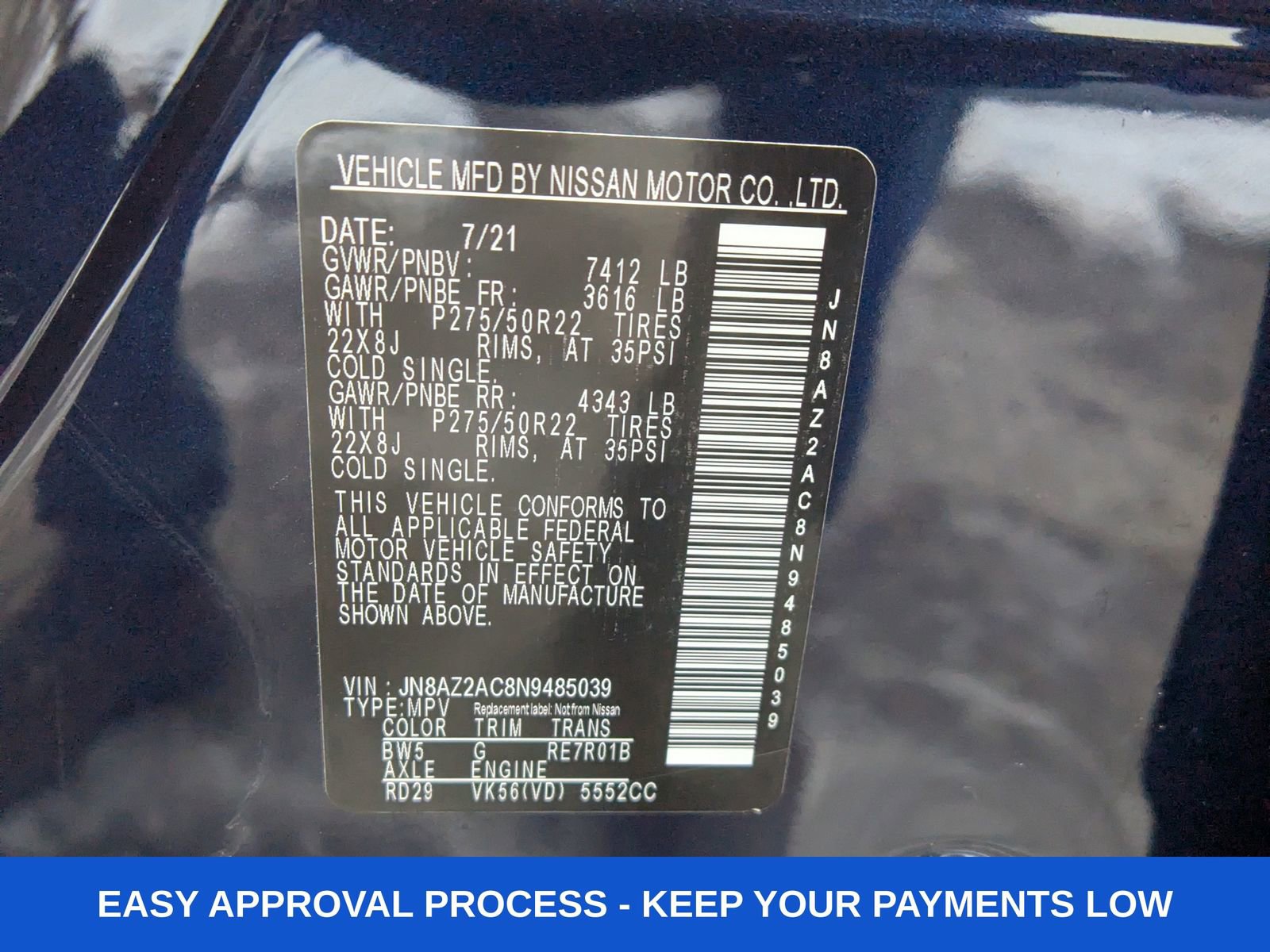 Used 2022 INFINITI QX80 Premium Select w/ Cargo Package image 21