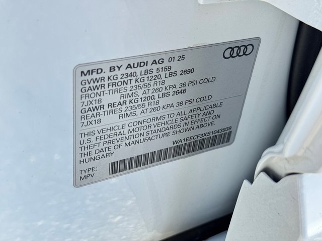 Certified 2025 Audi Q3 2.0T Premium Plus w/ Premium Plus Package image 36