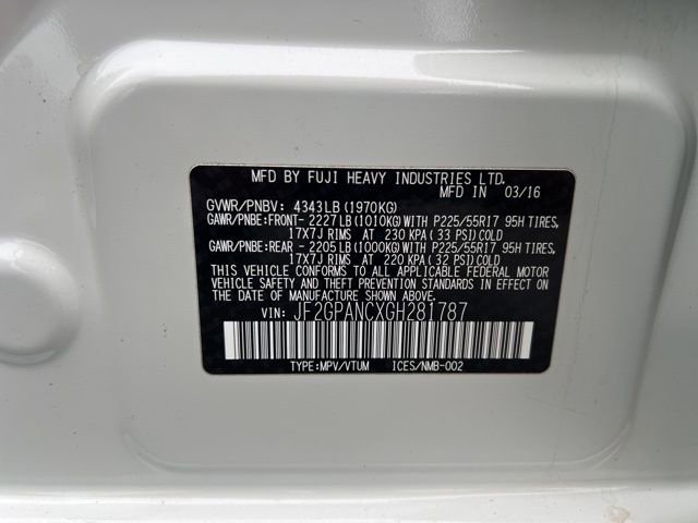 Used 2016 Subaru Crosstrek 2.0i Limited image 12