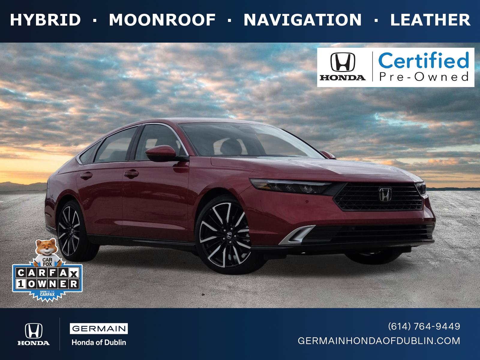 Certified 2025 Honda Accord Touring image 1